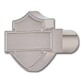 Hdl-10113 Harley-davidson Bar And Shield Silhouette Knob Cabinet Drawer Pull Motor