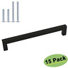 Hd-lsj12bk192-15pieces Homdiy Goldenwarm Black Kitchen Drawer Pulls Pack Cabinet 689550179604