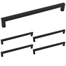 12-3-5 Hd-lsj12bk320-5pieces Homdiy Goldenwarm Black Cabinet Pulls Square Bar Pull 689718759792