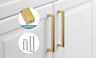 Hd-lsj12gd320 Unbranded Pcs Long Cabinet Drawer Handles Kitchen Brushed Brass Bar