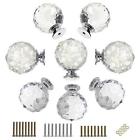 Hd0003601-tr Btsky Pcs Round Diamond Inches Clear Glass Crystal Cabinet