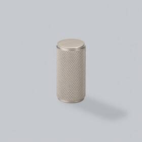 Gbelk019bn Hendel & Belgravia Knurled Kitchen Cabinet Round Knob Hook Pull In Brushed Nickel