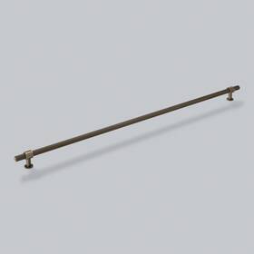 Gbelp800dbb Hendel & 31.5 Inch Belgravia Knurled Kitchen Cabinet Pull Handle In Satin Brass Lacquered