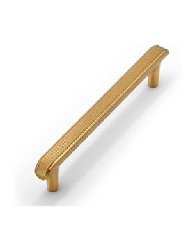 Z13.10.l Hestia Hardware 10 Pack Satin Gold Cabinet/drawer Handles/pulls - 5 Inch Hole Centers Z13.10l
