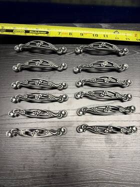 Hickory Hardware 078555788223 12 Art Nouveau Antique Pewter Ornate 3 Inch Cc Handle Pull