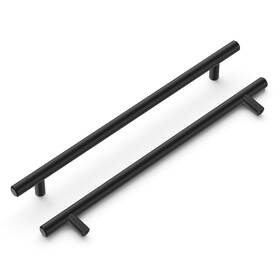 Hickory Hardware 078555875244 Bar Pulls Collection Pull 8-13/16 Inch 224mm Center To Matte Black F