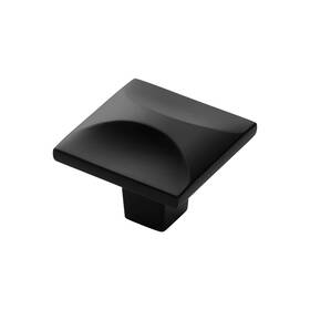 Hickory Hardware 078555965839 Crest Collection Knob 1-1/4 Inch Square Matte Black Finish 10 Pack