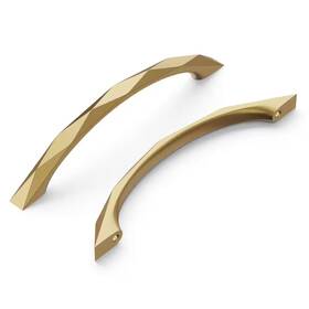 Hickory Hardware 445015776749 Karat 5-1/16 Inch 128mm Center-to-center Champagne Bronze Cabinet Drawer Bar Pu
