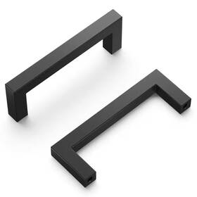 Hickory Hardware 705353649295 Heritage Designs 3 Inch 76 Mm Center-to-center Matte Black Cabinet Bar Pull 10