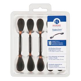 B004mi57tk Hickory Hardware 10-pack Solid Core Kitchen Cabinet Pulls Luxury Handles