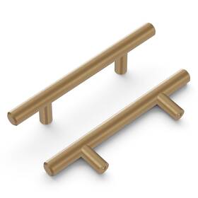 B0chkphwm9 Hickory Hardware Bar Pulls Collection Pull 3 Inch Center To Champagne Bronze Finish 10 Pa