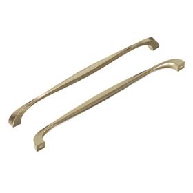H076021-egn Hickory Hardware 12 Inch Solid Core Cabinet Pulls Luxury Handles Golden Nickel For Doors And Drawers 1p