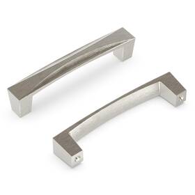 H076130-sn-10b Hickory Hardware 10 Pack Solid Core Kitchen Cabinet Pulls Luxury Hand