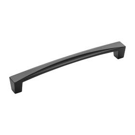 H076132-mb Hickory Hardware Crest Collection Pull 6-5/16 Inch 160mm Center To Matte Black Finish