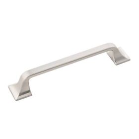 H076702-sn-10b Hickory Hardware Forge Collection Pull 5-1/16 Inch 128mm Hole