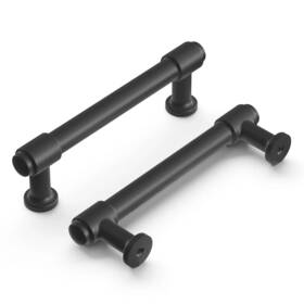 H077852mb Hickory Hardware Piper 10-pack 3-3/4 Inch Modern Industrial Pipe Style Cab
