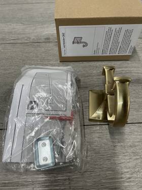 H079309-cbz Hickory Hardware Lot 3x J-style Robe Hook - Champagne Bronze Read