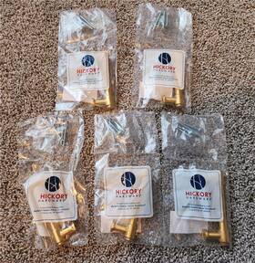 Ho77851bgb Hickory Hardware 5 Piper 3 Inch C-c Cabinet Pulls Brushed Golden Brass