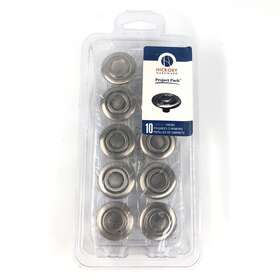 P121-sn Hickory Hardware 10 Pack Cavalier Satin Nickel Disc 1 3/8 Inch Cabinet Knobs