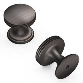 P2140-vb-10b Hickory Hardware American Diner Transitional Door Handle - 10 Pack Round 7/8-inch