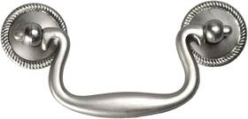 P8049-st Hickory Hardware Manor House Bail Cabinet Pull 3-inch Silver Stone