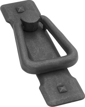 Pa0712-bma Hickory Hardware Old Mission Ring Cabinet Pull 1.25-inch Black Mis
