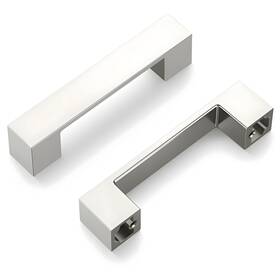R078430snx10b Hickory Hardware Heritage 10 Pack Square Cabinet Pulls Low Profile Handles For Kitchen Cabine