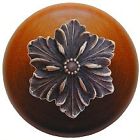 Nhw-725c-bz Hill Cherry Knob Notting Solid Antique Flower Wood Opulent Cabinet