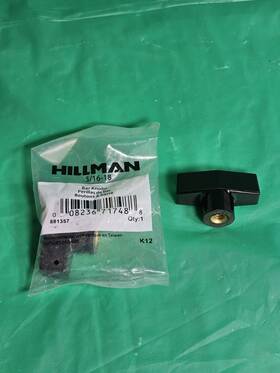 881357 Hillman Lot Of 2 Bar Knob 5/16- 18 Threaded 1 New Without Ut Packaging