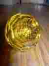 Ho14a Unbranded Six Large Amber Knobs Solid Crystal Glass Drawer Pull Cabinet Knob