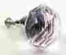 Ho14pi Unbranded Six Large Pink Knobs Solid Crystal Glass Drawer Pull Cabinet Knob