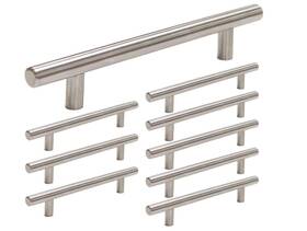 Centers-10 Homdiy 1057231729 Homidy Brushed Nickel Cabinet Pulls 4 Inch Hole Pack