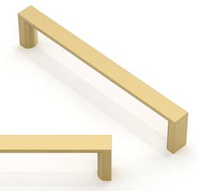 Homdiy 313098511502 8 Pack 5 Inch 128mm Kitchen Cabinet Handles Brushed Gold Pulls