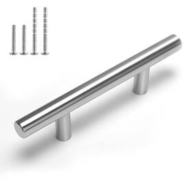 Homdiy 716045891465 5 Pack 3 Inch Brushed Nickel Cabinet Pulls Modern Handles - N