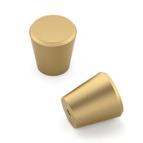 Homdiy 765077320641 10 Pack Gold Cabinet Knobs Brushed Brass Dresser Drawer Round Kitc