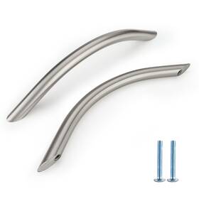 B0bvdpxk35 Homdiy 25 Pack 5 Inch Brushed Nickel Arched Cabinet Pulls Drawer Handles Solid H