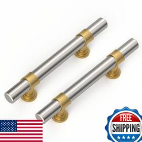 B0c2yhg3sk Homdiy 10 Pack 3 Inch Brushed Nickel Gold Cabinet Pulls Brass And Handle