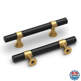 B0c9lwjfkf Homdiy 10 Pack Black Gold Cabinet Handles 3 Inch Cc Brushed Brass Pulls