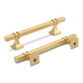 B0czp4qn9g Homdiy 12pk 5 Inch Hole Gold Cabinet Pulls Brushed Handles Zinc Alloy