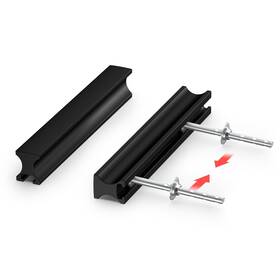 B0d2mghqs5 Homdiy 5 Pack Adjustable Black Cabinet Pulls 1-4 Inch 25-102mm Hole Distance