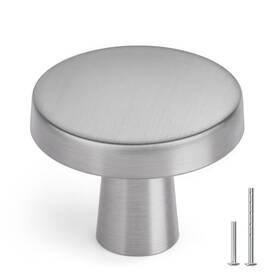 Homdiy Hd-ls5310snb-15 15 Pack Brushed Nickel Cabinet Knobs Round Kitchen Handles Zinc Alloy Metal H