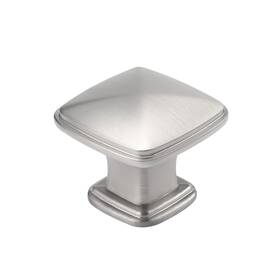 Hd-ls8791snb-5 Homdiy 5 Pack Kitchen Cabinet Knobs Brushed Nickel Drawer Silver Solid Square