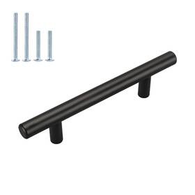 Ls201bk102-10 Homdiy 10 Pack 4 Inch Cabinet Handles Matte Black Pulls Drawer Sta