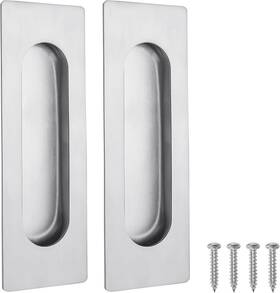 Home 445038789740 4.72 Inch Recessed Finger Flush Pulls For Kitchen Cabinet Closet Cupboard Door H