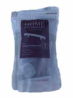 20822 Home Decorators Collection 3 Inch Arched Drawer Pull Satin Nickel Finish Lot Of 4 Center-to-center