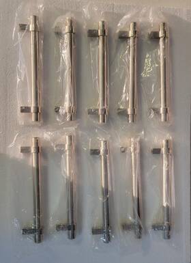 P40710c-np-b2 Home Depot Lot Of 10 Liberty 5-1/16 Inch Satin Nickel Cabinet Drawer Pulls Ge79 Heavy Bar