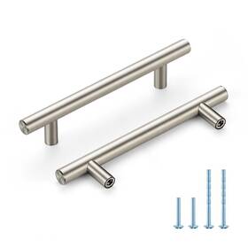 B0d8kvpg8z Home Edit Brushed Nickel Cabinet Handles 4 Inch Hole Spacing Stainless Steel Pulls