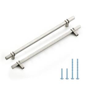 B0dkxq5nml Home Edit 10 Inch Brushed Nickel Cabinet Handles Pack Square Bar Kitchen Draw