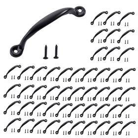 Home Master Hardware 842001131877 4-7/8 Inch Cabinet Pull Handle 50 Pack Door Pulls For Wooden Kitchen Furnitu