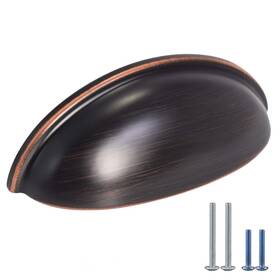 Fp-003-or Homotek 6 Pack Drawer Bin Cup Pulls Dresser For Cabinets Oil Rubbed Bronze - 3